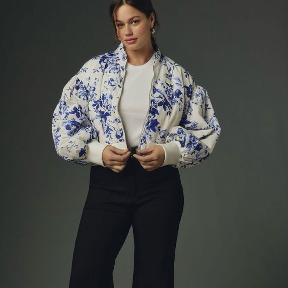 Anthropologie Jackets & Blazers - Anthropologie | By Anthropologie Cropped Bomber Jacket | Size: XS PETITE